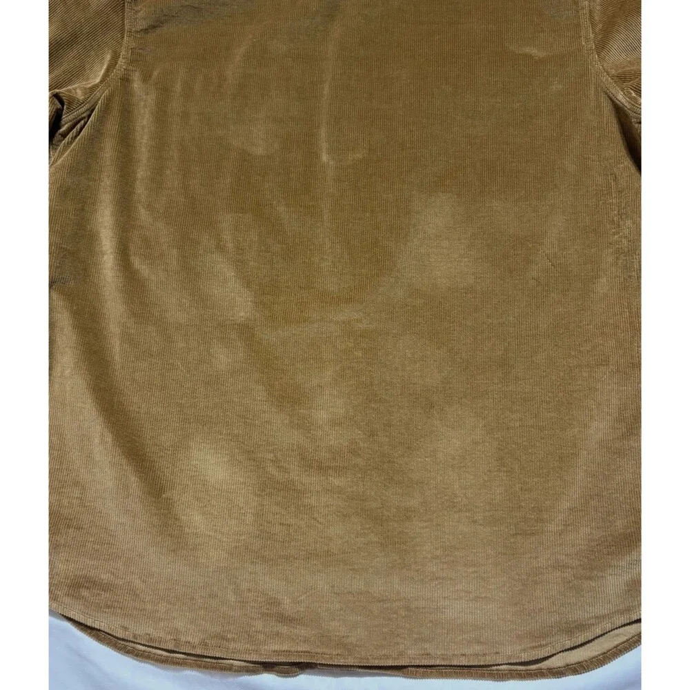 Banana Republic NWT Heritage Corduroy Shirt Men L Brown Utility Safari Jacket